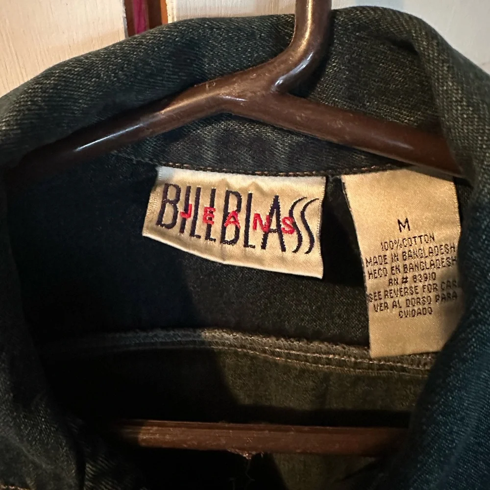 Bill Blass Dark Blue Jean Jacket - Picture 5 of 6